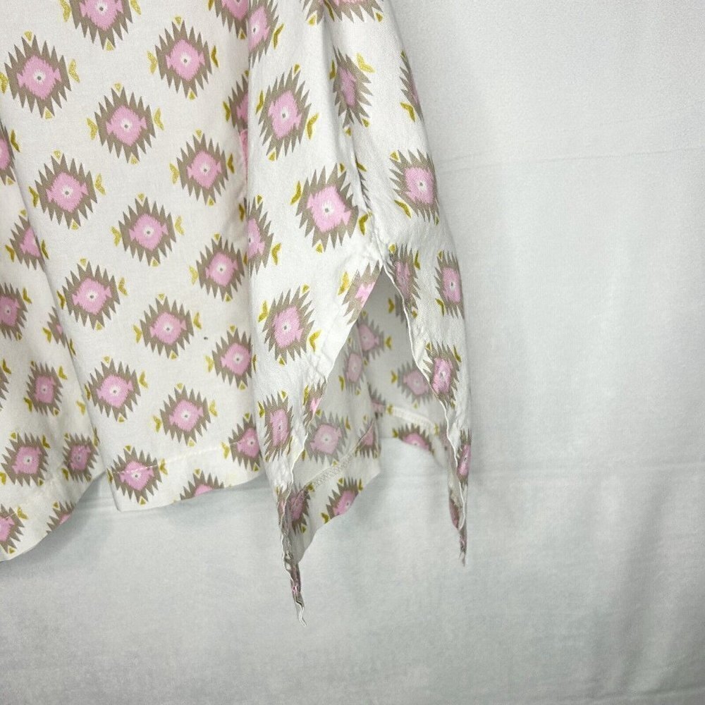 Hannah Kate Girls Babydoll Top Tunic Button Back Sleeveless Side Slits Sz 7 - Picture 4 of 6